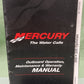 GENUINE MERCURY 90-10201021 OPERATION MAINTENANCE & WARRANTY MANUAL 2001