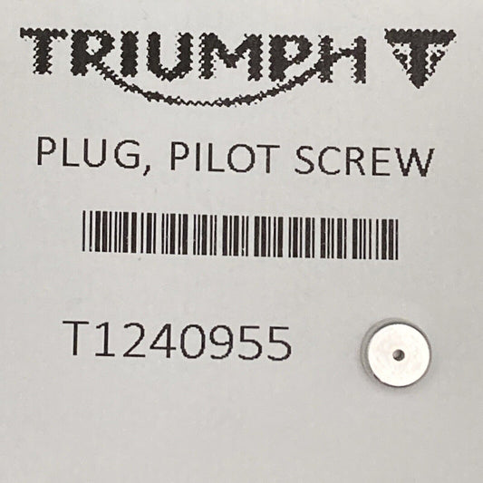 NEW GENUINE TRIUMPHT T1240955 Plug, Pilot Screw