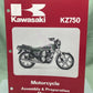 GENUINE KAWASAKI 99931-1044-01 KZ750 MOTORCYCLE ASSEMBLY AND PREP MANUAL 1979