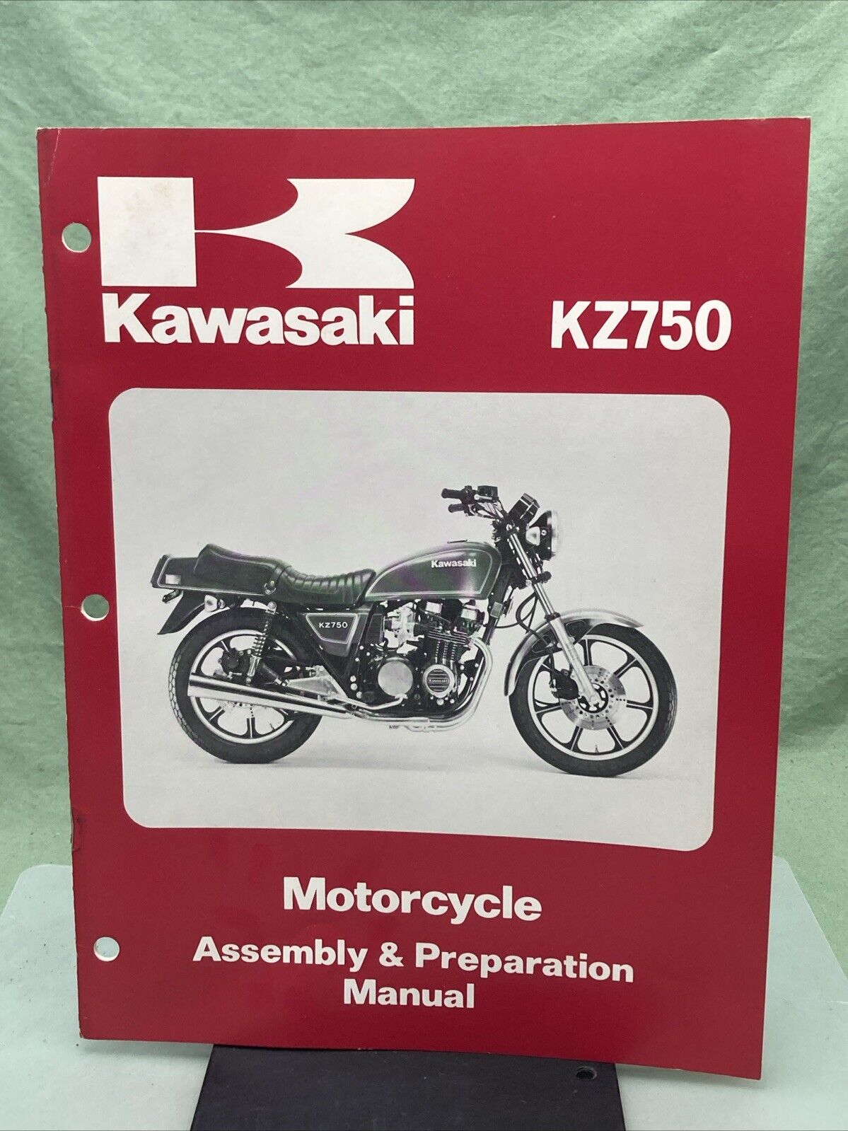 GENUINE KAWASAKI 99931-1044-01 KZ750 MOTORCYCLE ASSEMBLY AND PREP MANUAL 1979