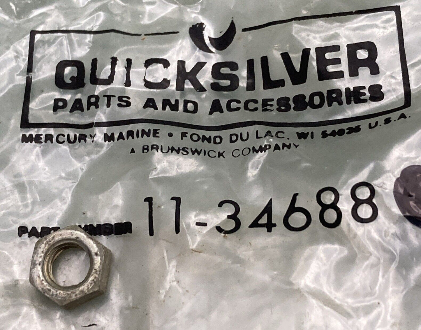QTY 15 NEW GENUINE MERCURY QUICKSILVER 11-34688 NUT REMOTE CON ASM OUTBOARD 90HP