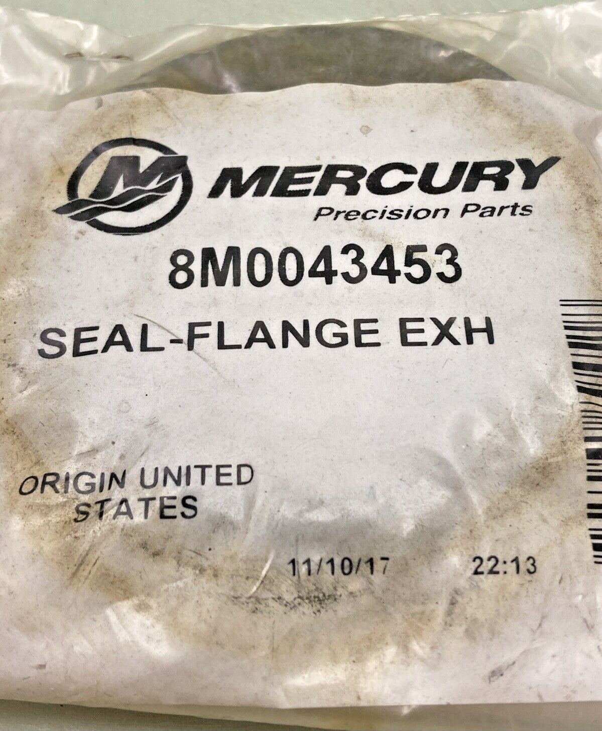 NEW GENUINE MERCURY QUICKSILVER 8M0043453 EXHAUST SEAL FLANGE