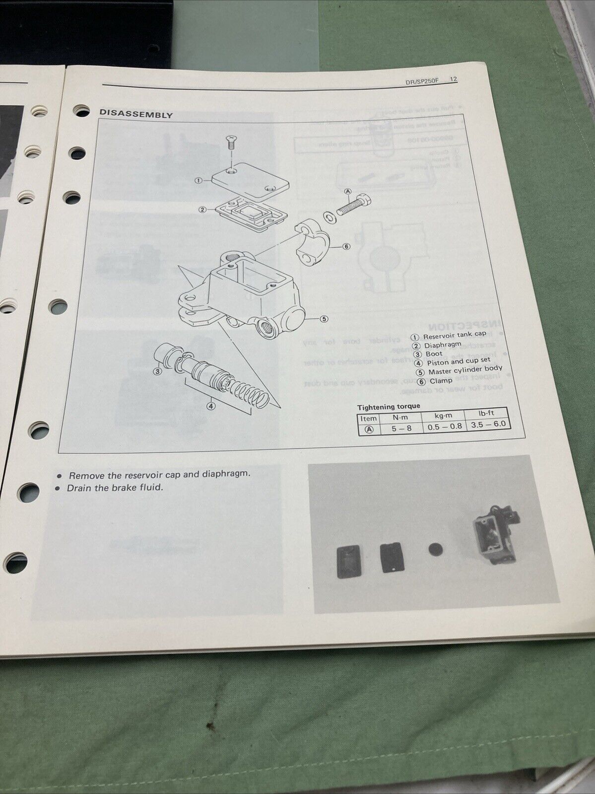 GENUINE SUZUKI 99501-42040-03E DR/SP250 SUPPLEMENTARY SERVICE MANUAL 1985