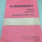 GENUINE KAWASAKI 99997-554 MODEL 125:F6-B EXCLUSIVE PARTS LIST 1972