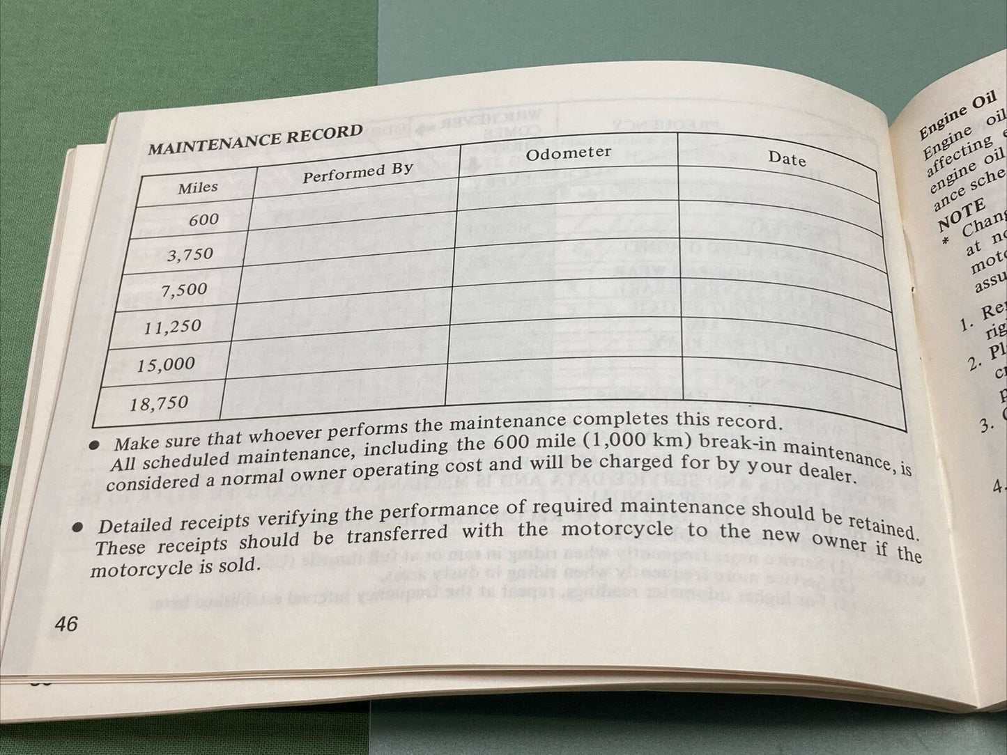 GENUINE HONDA 3144700 CM400T OWNER'S MANUAL '79