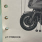 YAMAHA LIT-11666-03-36 XVZ12TDK SUPPLEMENTARY ASSEMBLY MANUAL 31M-28107-10