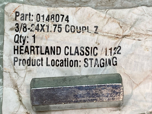 NEW GENUINE FASTENAL 0148074 Hex Grade A Zinc Finish Coupling Nut