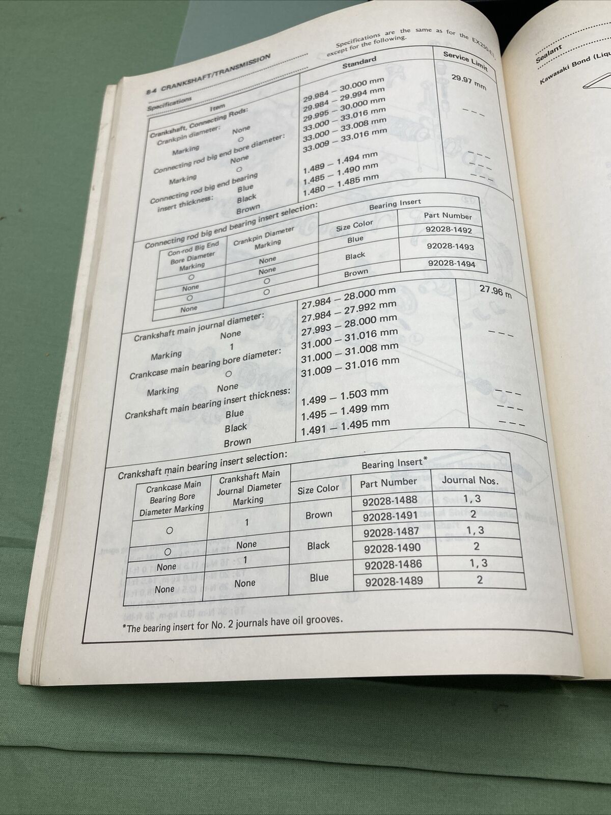 GENUINE KAWASAKI 99924-1093-51 SERVICE MANUAL ELIMINATOR 250