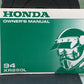 GENUINE HONDA 31KV6630 XR250L OWNER'S MANUAL '94