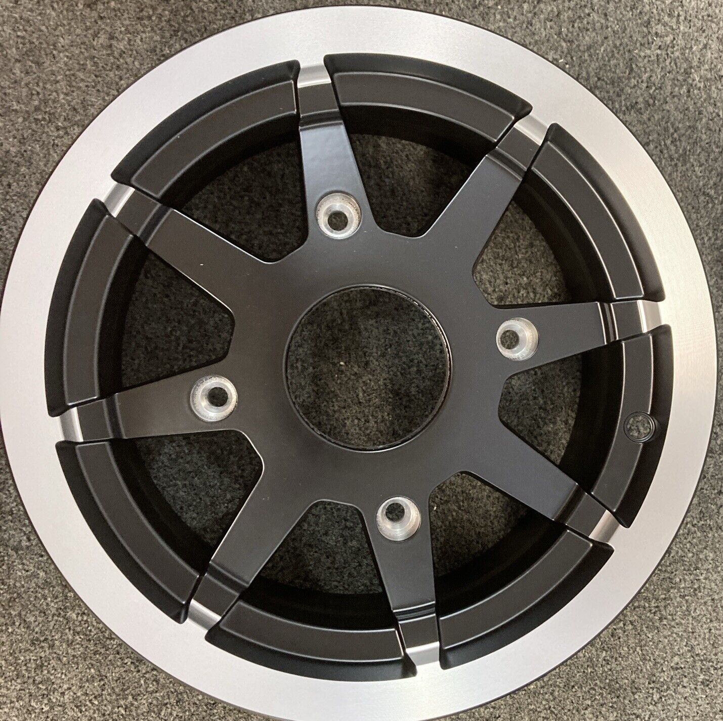 NEW GENUINE POLARIS 1521106-458 RIM FRONT 12X6 CAST 26.2 M. BLK