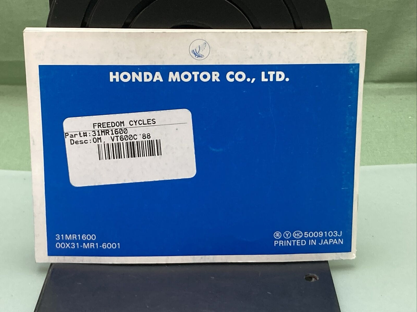 GENUINE HONDA 31MR1600 VT600C SHADOW VLX OWNER'S MANUAL '88