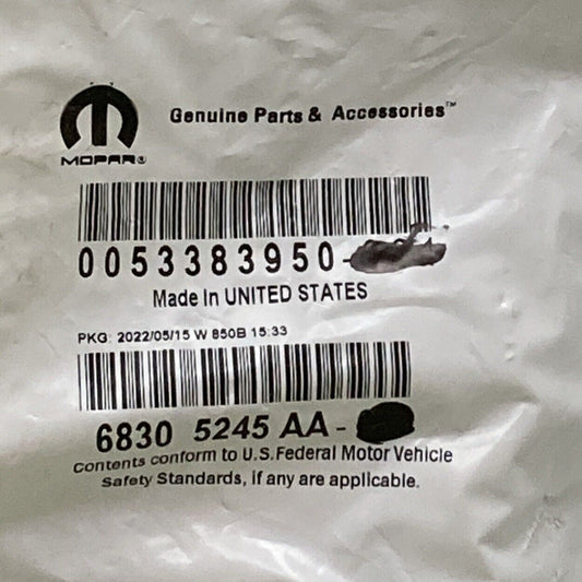 NEW GENUINE MOPAR 68305245AA Front Fascia Spat, Left 2017-2025 Chrysler