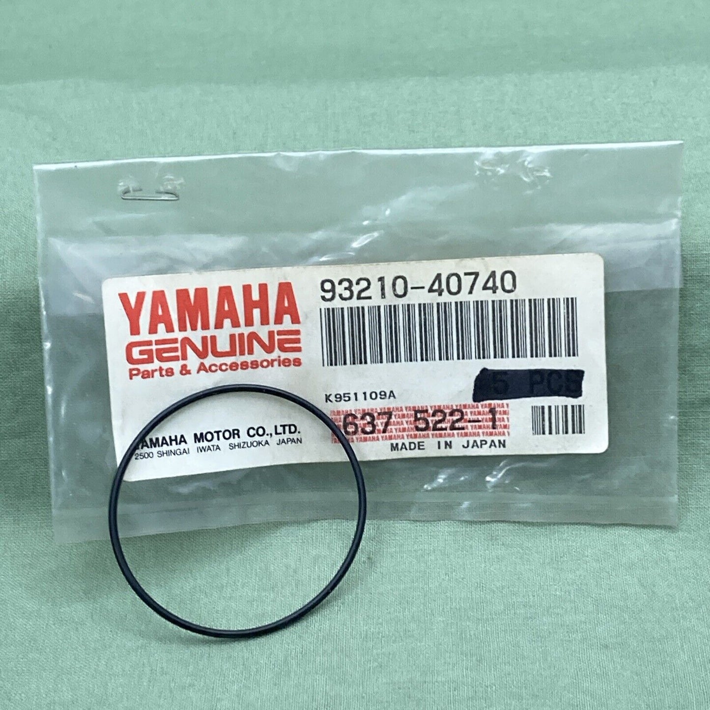QTY 4 NEW GENUINE YAMAHA 93210-40740 REAR WHEEL O-RING (1YW)