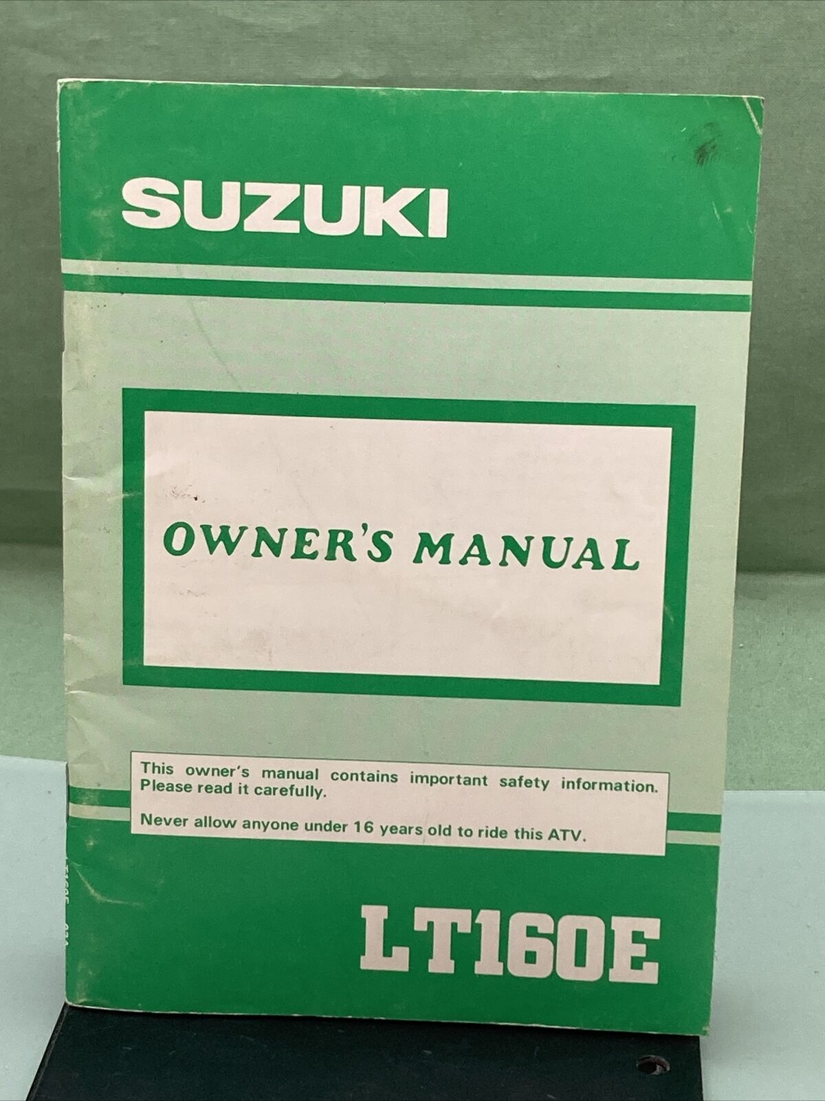 GENUINE SUZUKI 99011-02C53-03A LT160E OWNER'S MANUAL '90