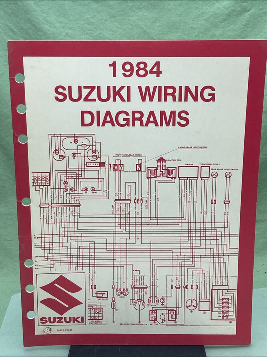 GENUINE SUZUKI 99923-13841 WIRING DIAGRAMS 1984