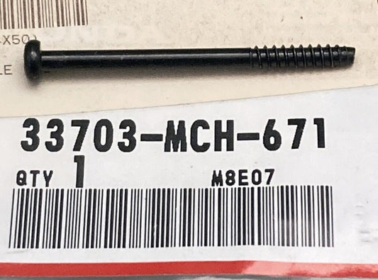NEW GENUINE HONDA 33703-MCH-671 SCREW 4X50