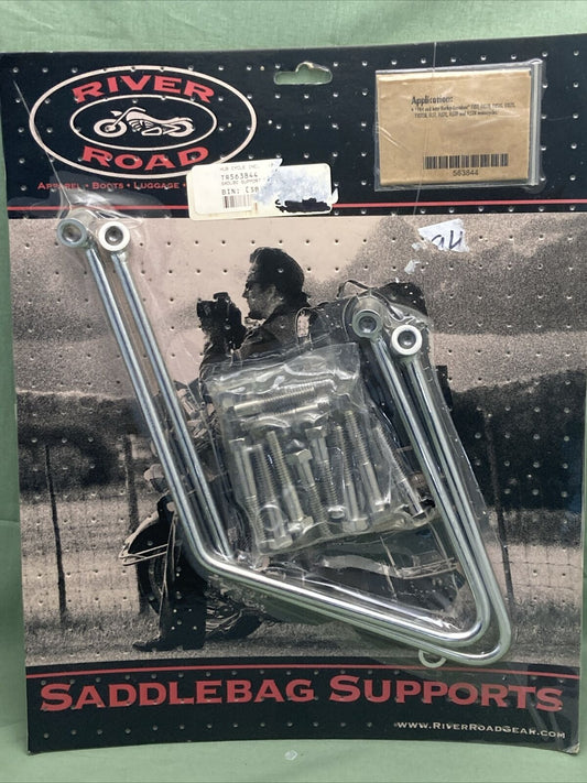 NEW GENUINE RIVER ROAD 563844 SADDLEBAG SUPPORT FOR HARLEY DAVIDSON 84-PRESENT