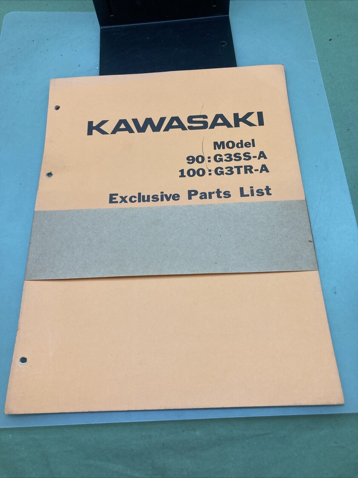 GENUINE KAWASAKI MODEL 90:G3SS-A 100:G3TR-A EXCLUSIVE PARTS LIST