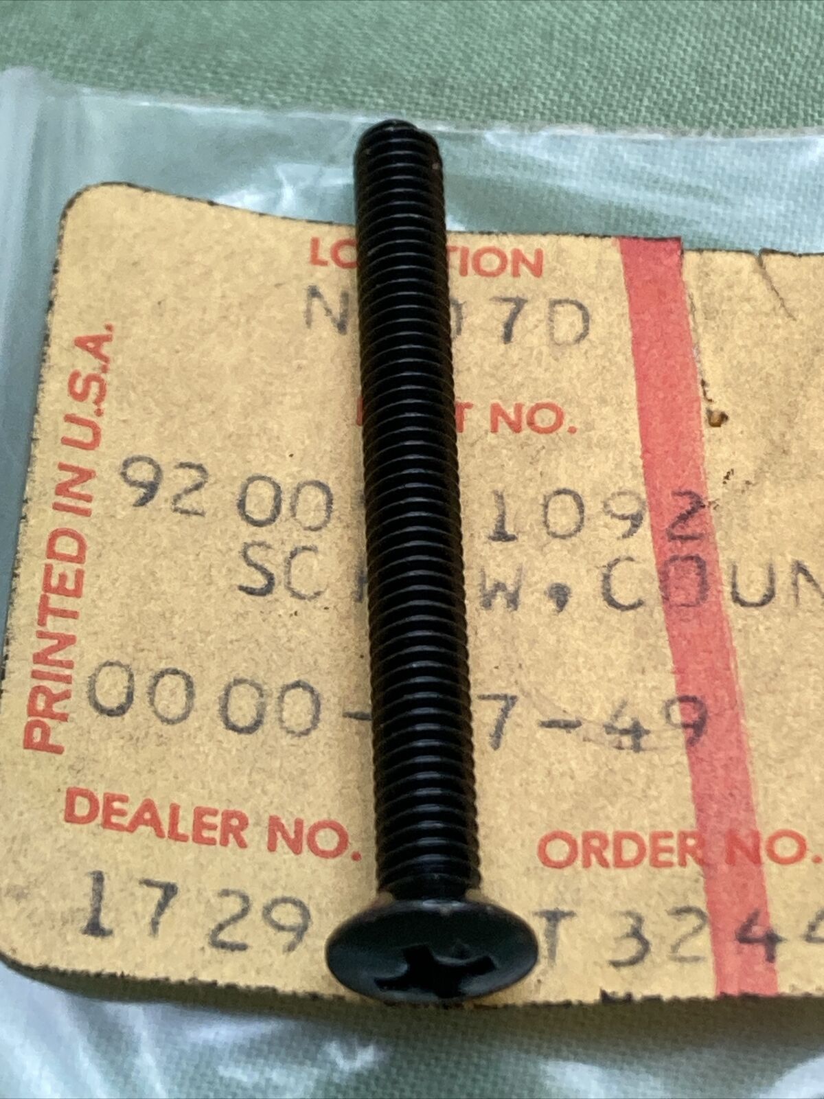 QTY 2 NEW REPLACES KAWASAKI 92009-1092 SCREW, COUNTERSNK, 4X40