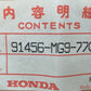 QTY 3 NEW GENUINE HONDA 91456-MG9-770 CAP (5MM)