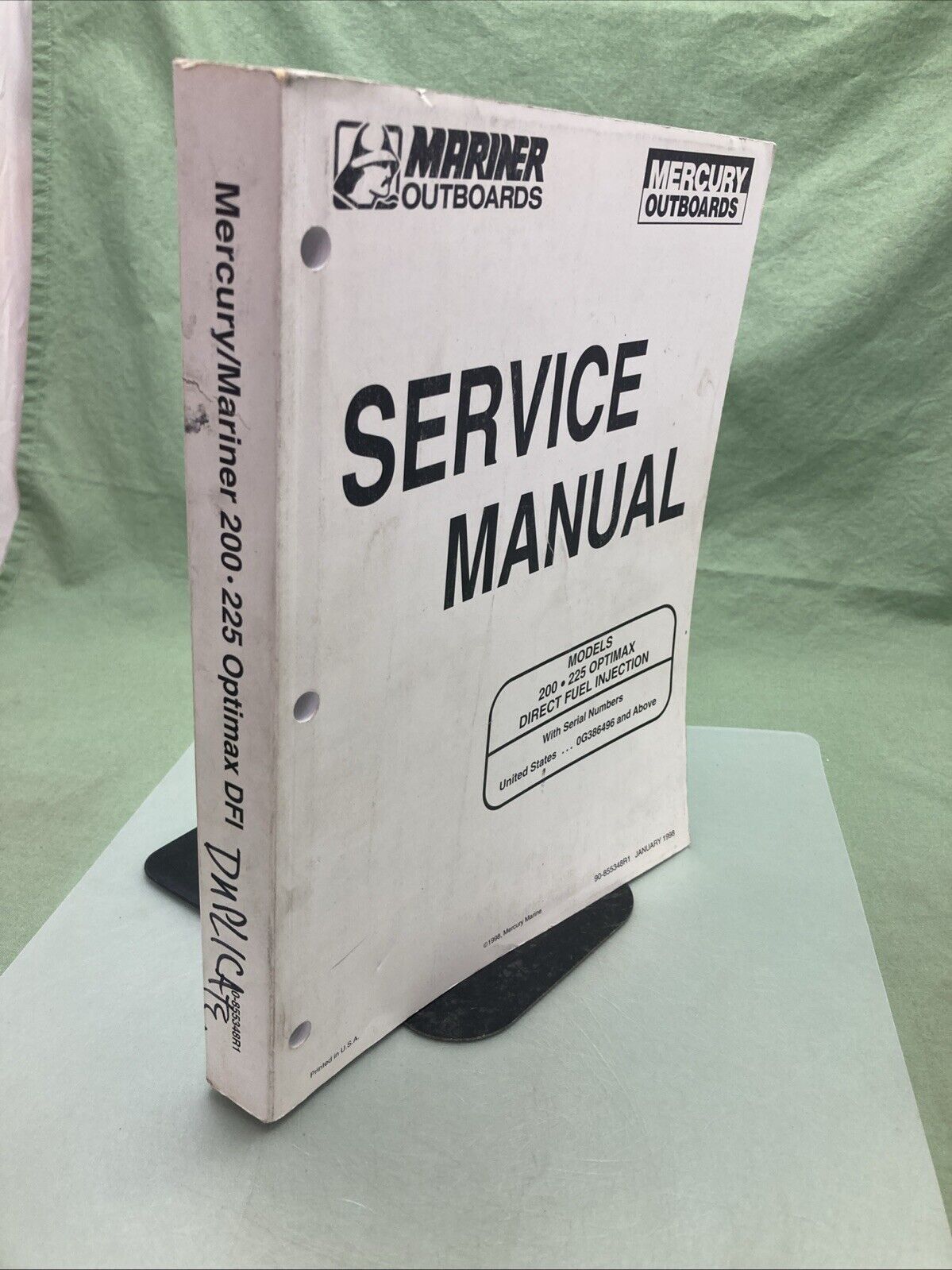 GENUINE MERCURY 90-855348R1 200/250 OPTIMAX DIRECT FUEL INJECTION SERVICE MANUAL