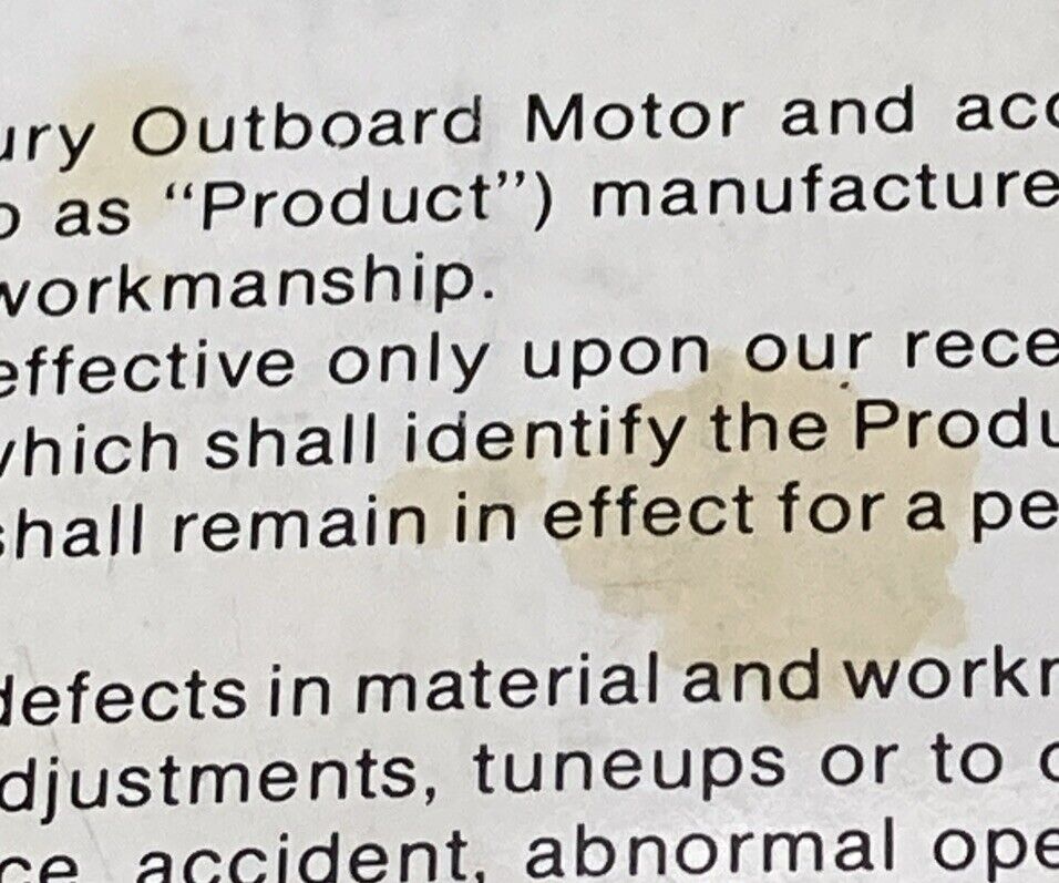 GENUINE MERCURY C-90-97-856 OPERATION & MAINTENANCE MANUAL MODELS 150 200 1981