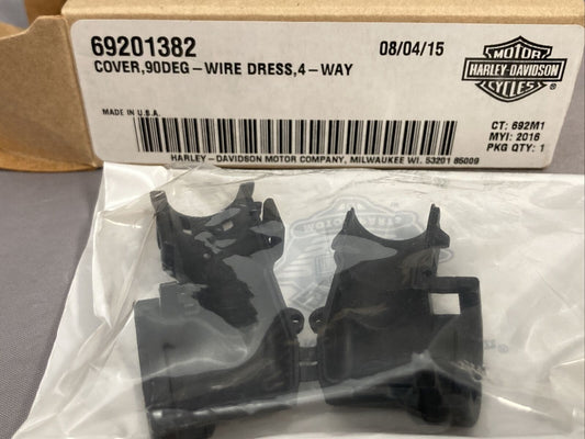 NEW GENUINE HARLEY DAVIDSON 69201382 COVER,90DEG-WIRE DRESS,4-WAY