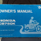 GENUINE HONDA 3142501 CB750K OWNER'S MANUAL '80