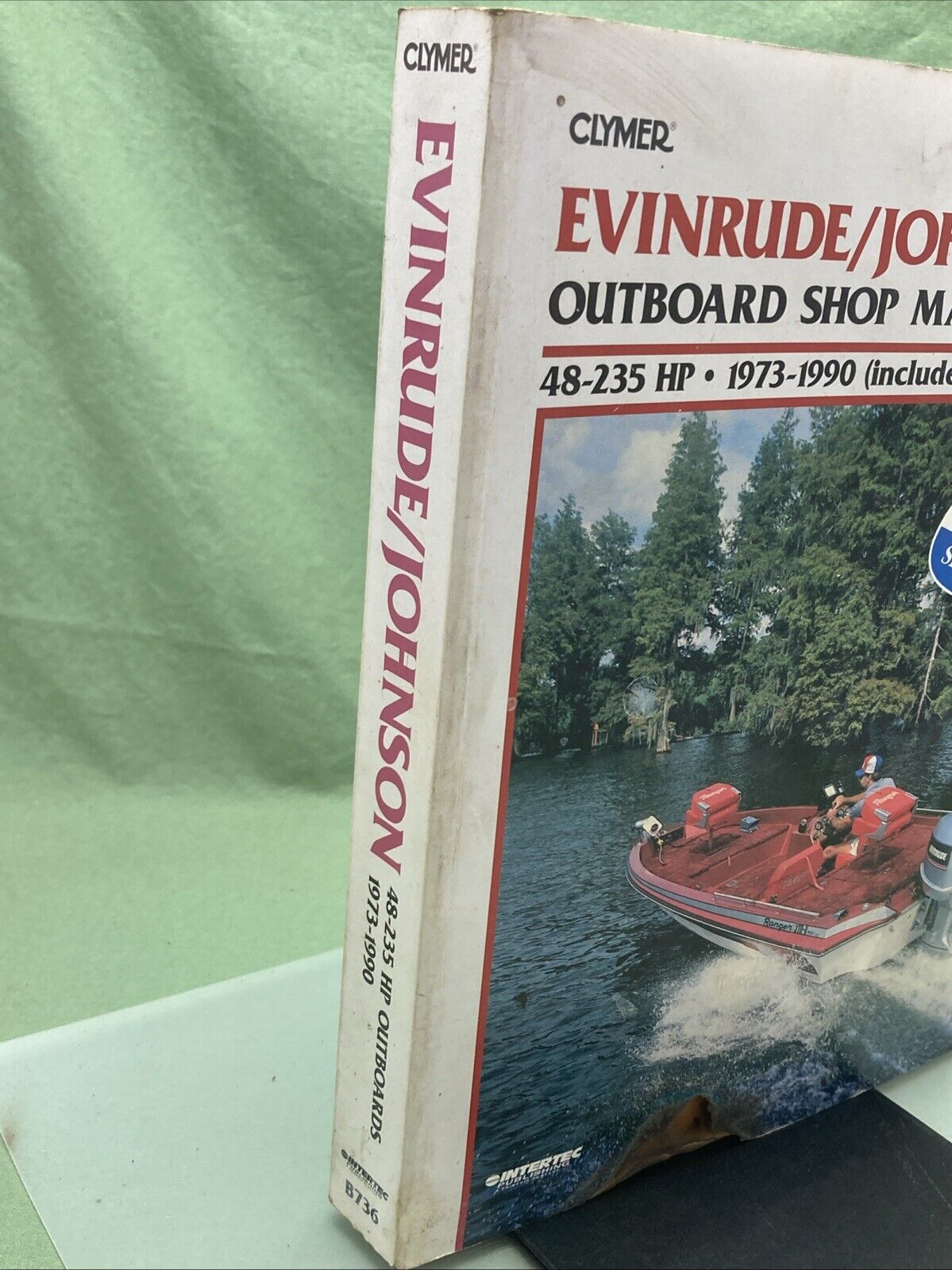 GENUINE CLYMER B736 EVINRUDE/JOHNSON OUTBOARD 48-235 HP 1973-1990 SHOP MANUAL