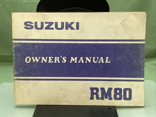 GENUINE SUZUKI 99011-20420-03A RM80 OWNER'S MANUAL '81