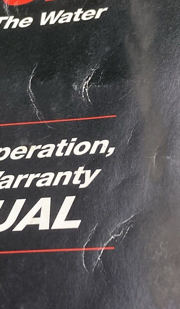 GENUINE MERCURY 90-10215030 OPERATION MAINTENANCE & WARRANTY MANUAL 2002