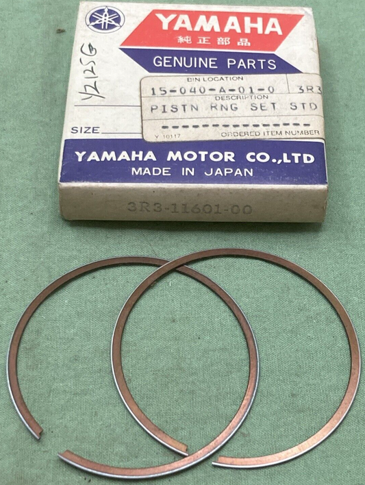 QTY 2 NEW GENUINE YAMAHA 3R3-11601-00 PISTON RINGS STD
