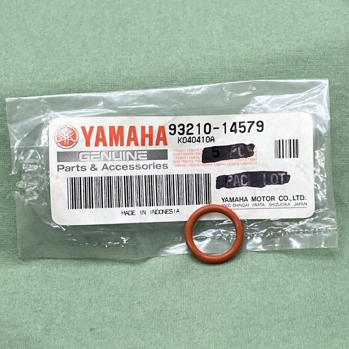 QTY 5 NEW GENUINE YAMAHA 93210-14579 OIL COOLER O-RING