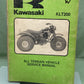 GENUINE KAWASAKI  99963-0055-01 SERVICE MANUAL KLT200