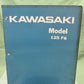 GENUINE KAWASAKI MODEL 125 F6 PARTS CATALOGUE