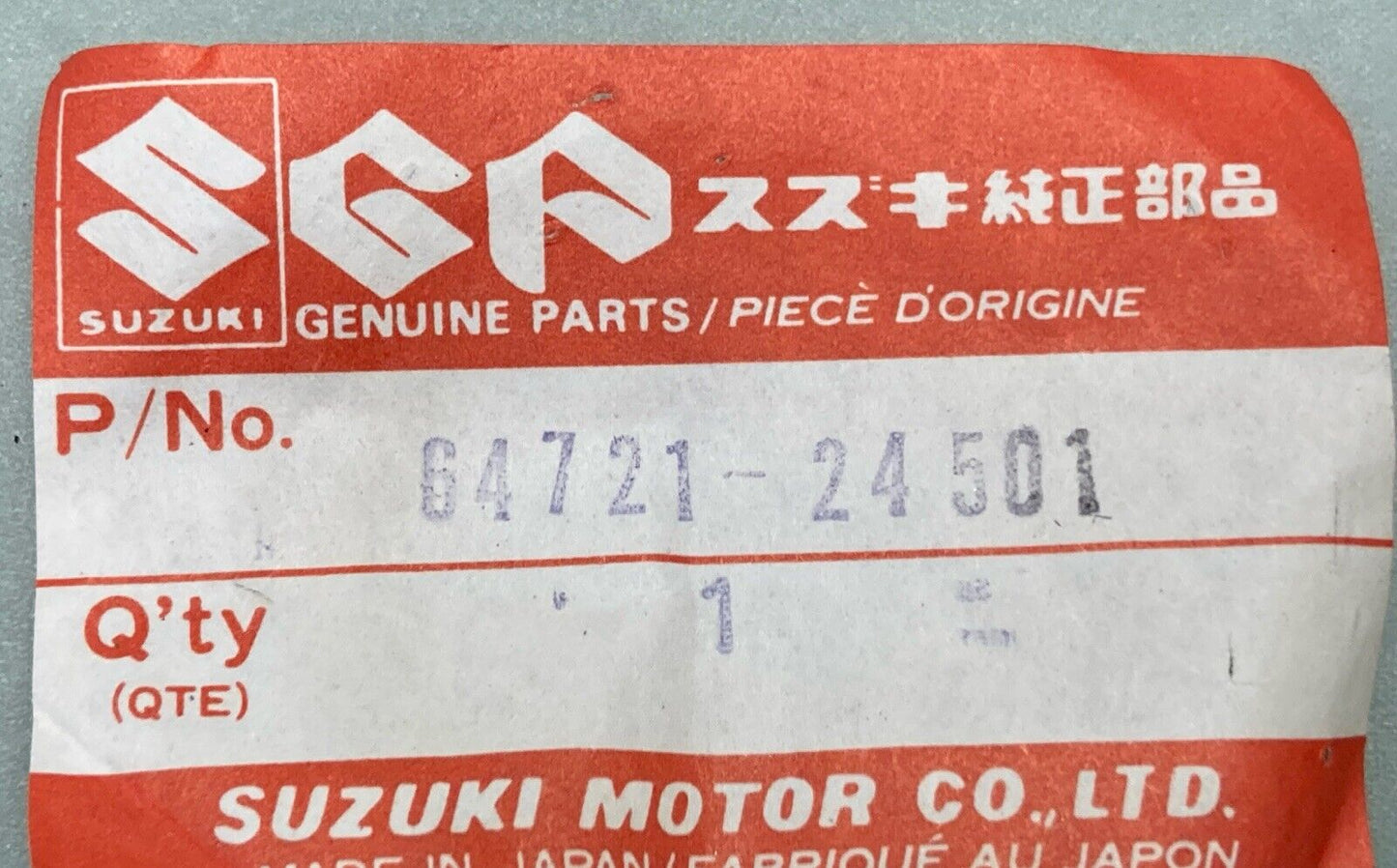 NEW GENUINE SUZUKI 64721-24501 REAR WHEEL, AXLE NUT