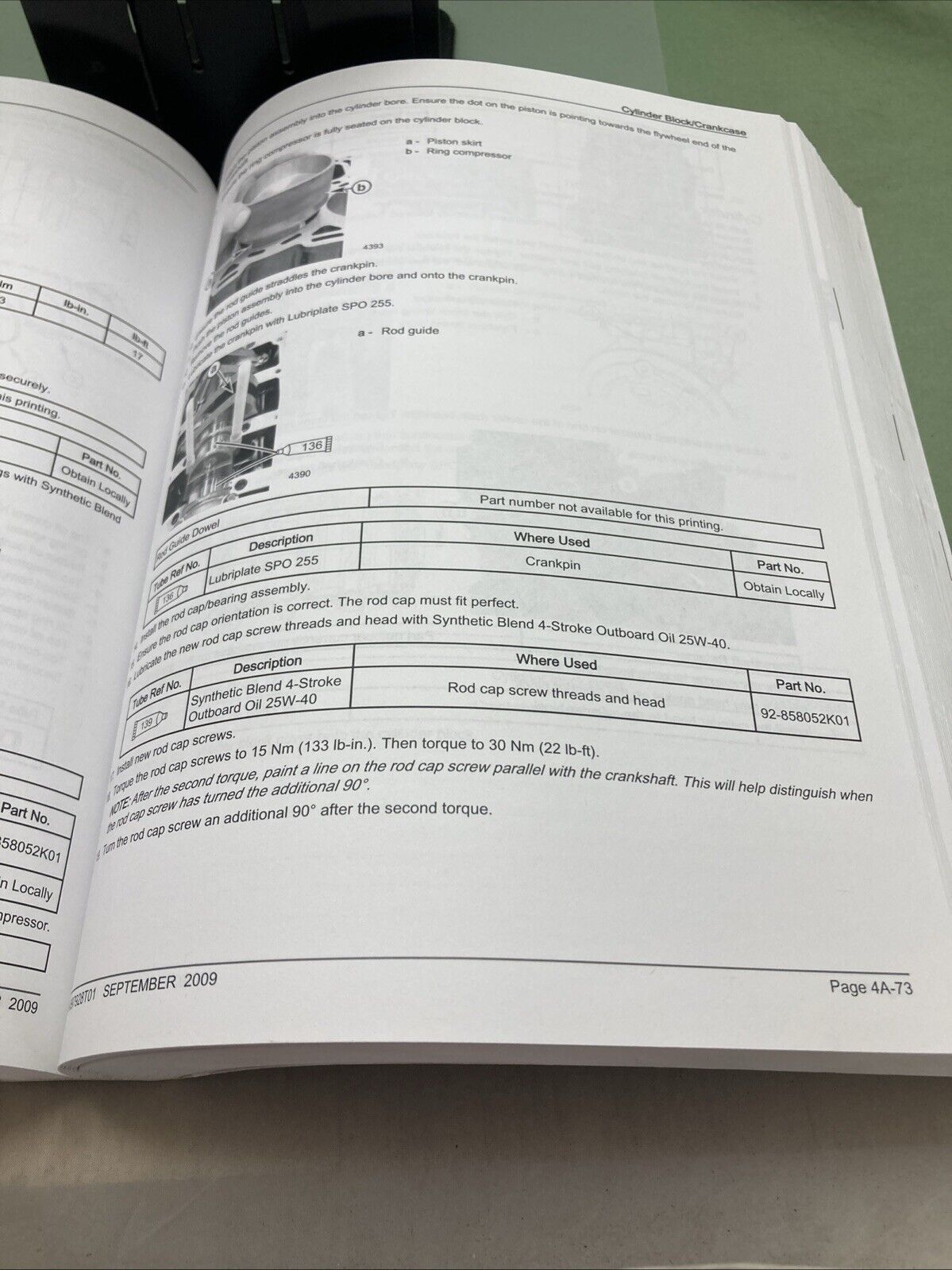 GENUINE MERCURY 90-897928T01 135, 150, 175, 200 VERADO FOURSTROKE SERVICE MANUAL