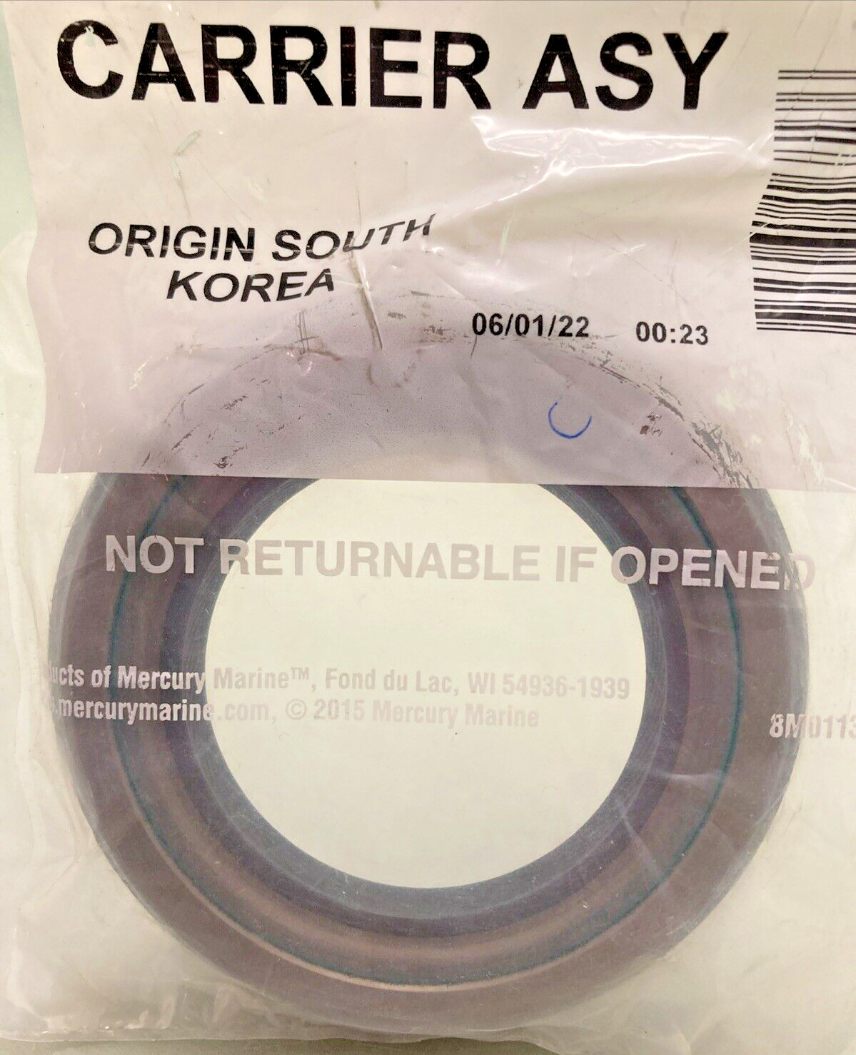 NEW GENUINE MERCURY QUICKSILVER 8M0171103 U-JOINT SEAL CARRIER ASSY