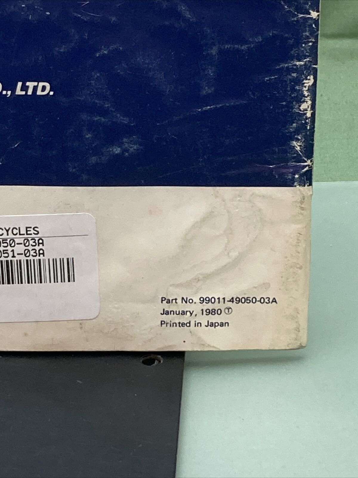 GENUINE SUZUKI 99011-49050-03A GS1000G OWNER'S MANUAL