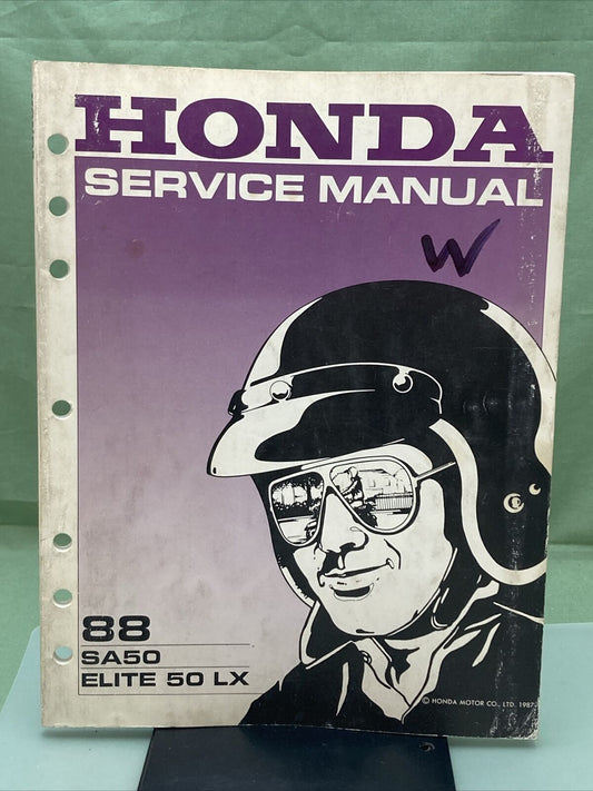 GENUINE HONDA 61GS700 SA50/ELITE 50 LX SERVICE MANUAL '88