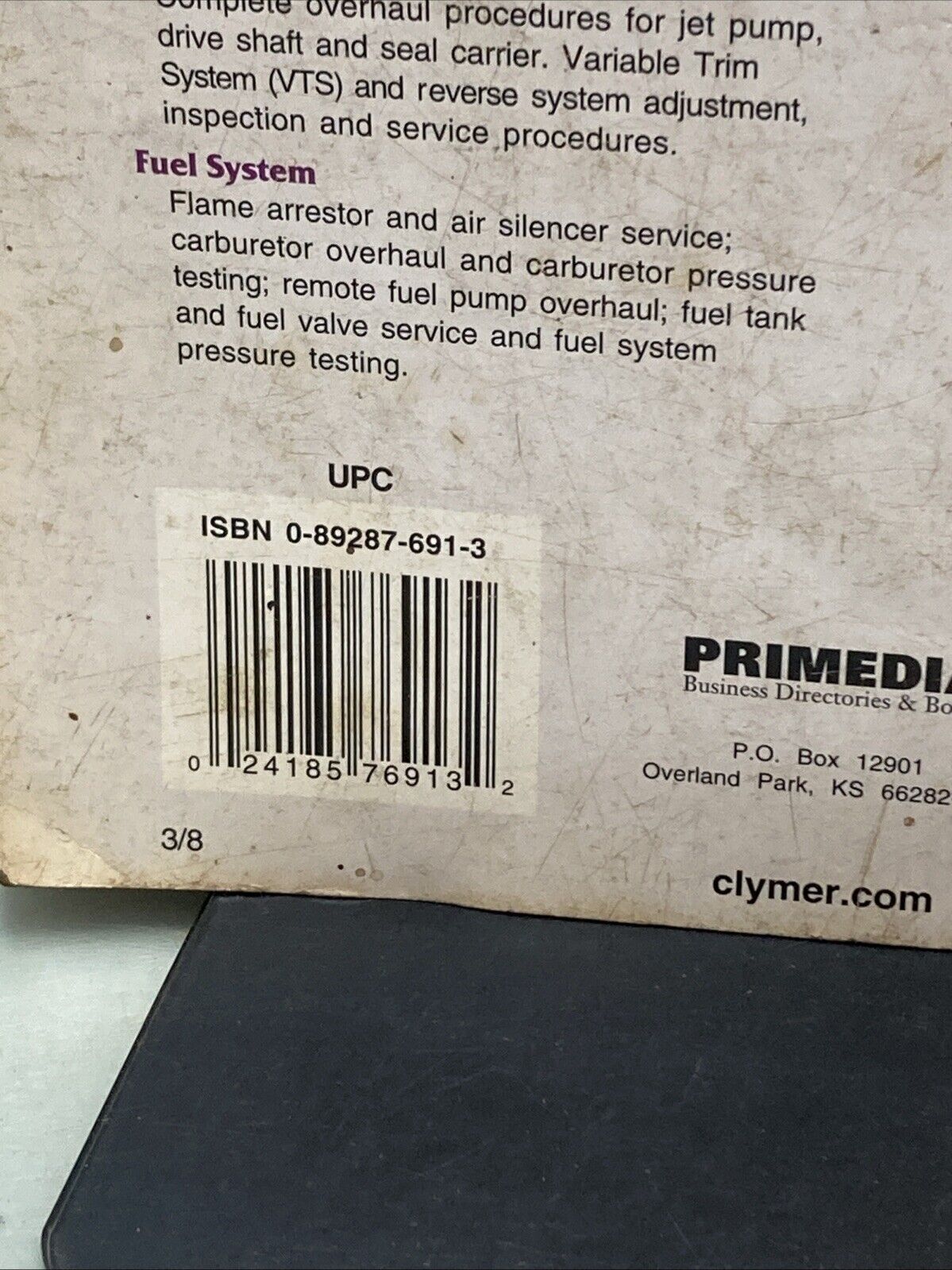 GENUINE CLYMER W809-3 SEA-DOO 1988-1996 WATER VEHICLES SHOP MANUAL