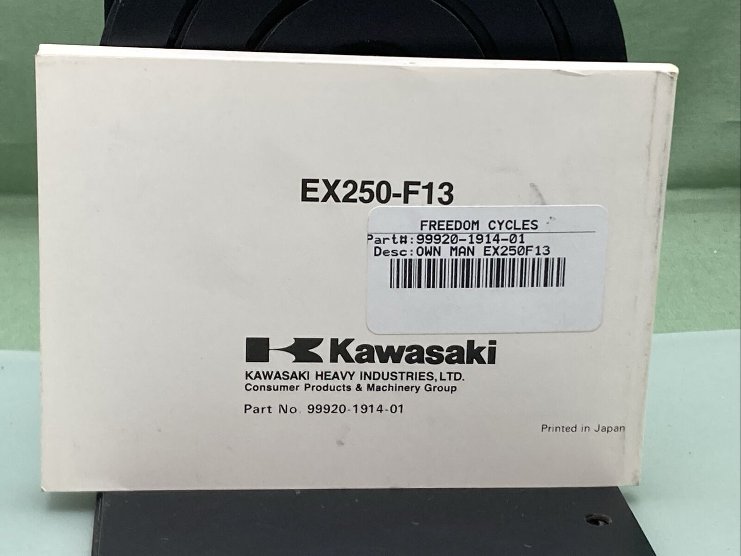 GENUINE KAWASAKI 99920-1914-01 NINJA 250R OWNER'S MANUAL