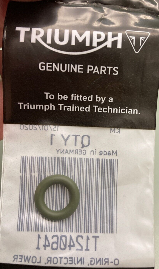 NEW GENUINE TRIUMPH T1240641 O Ring, Injector, Lower