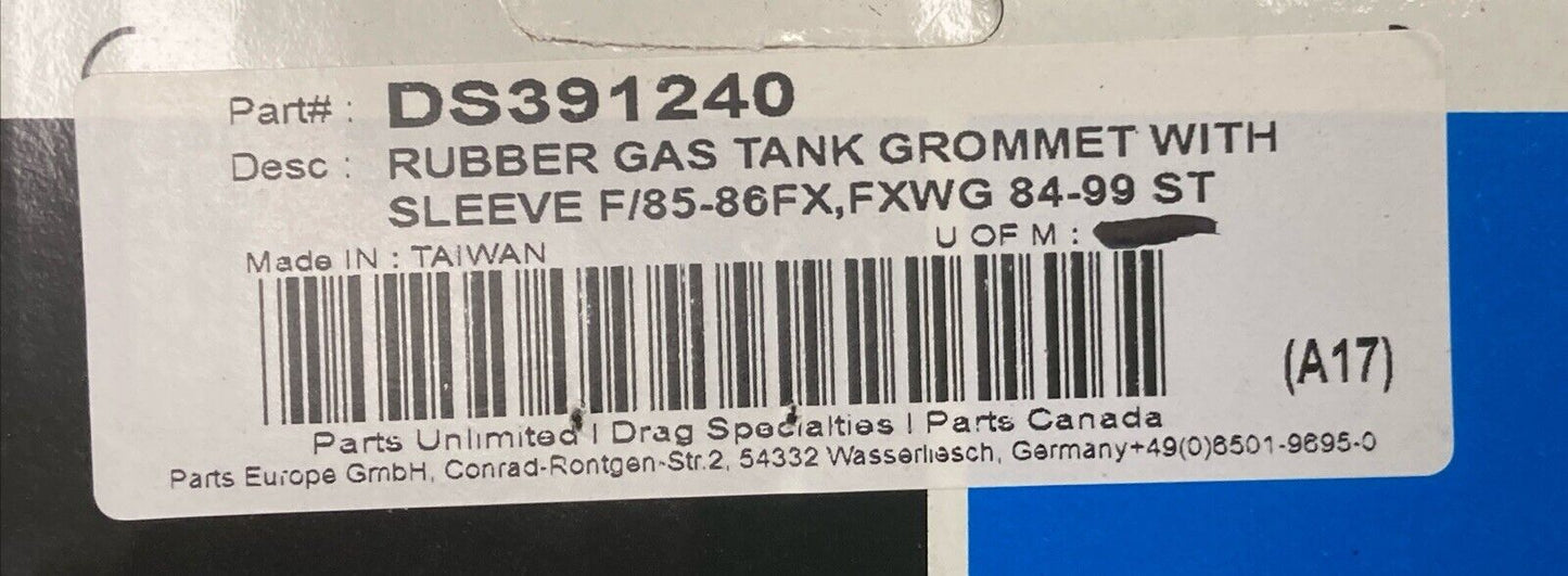 QTY 2 NEW DRAG SPECIALTIES DS391240 RUBBER GAS TANK WITH SLEEVE