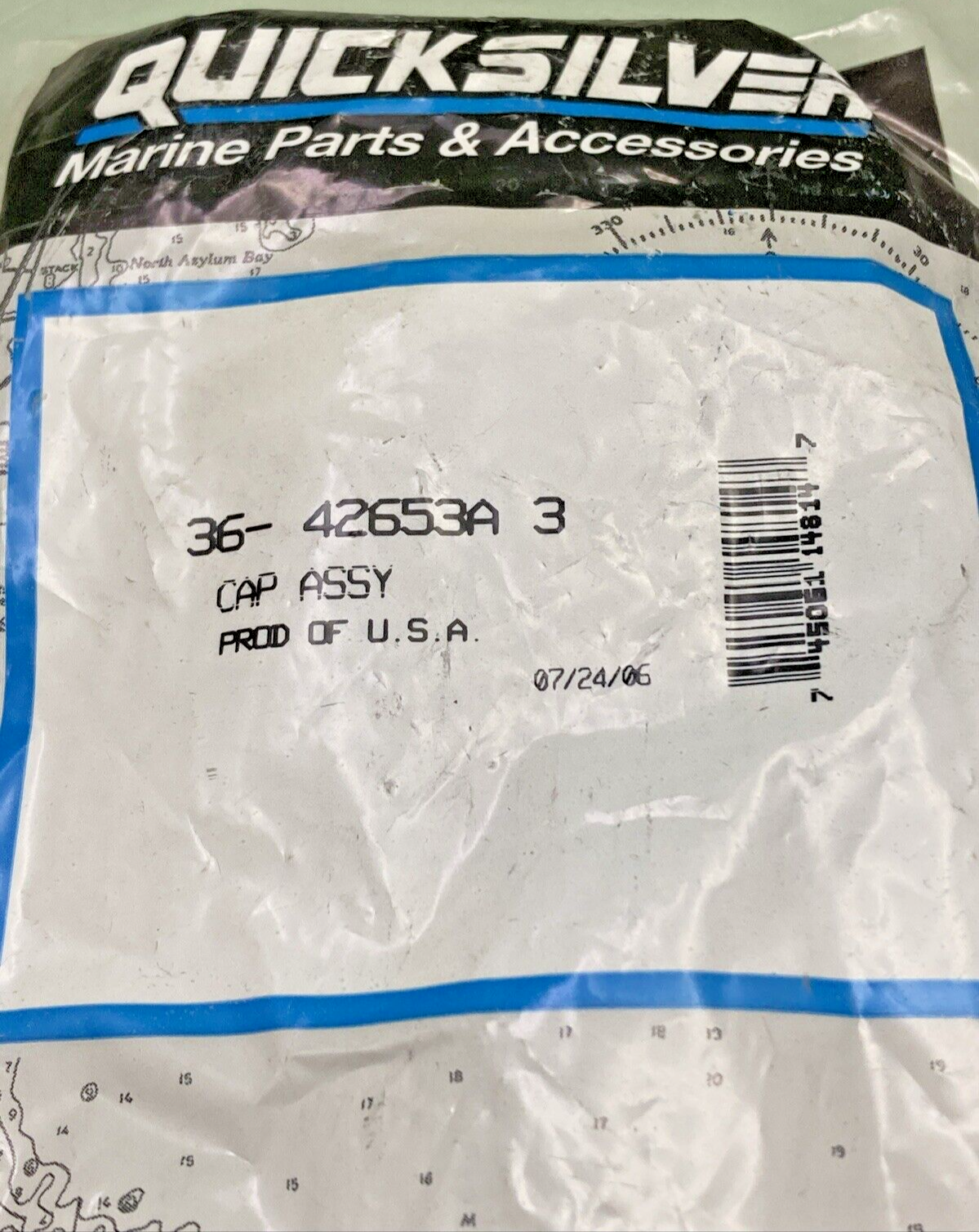 NEW GENUINE MERCURY QUICKSILVER 36-42653A3 CAP ASSEMBLY