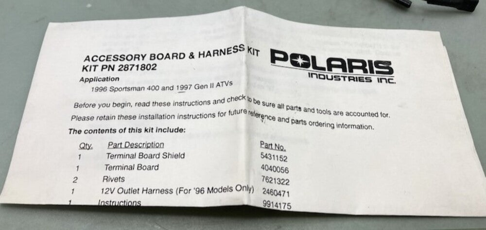 Polaris 4040056 Board, Terminal New Genuine