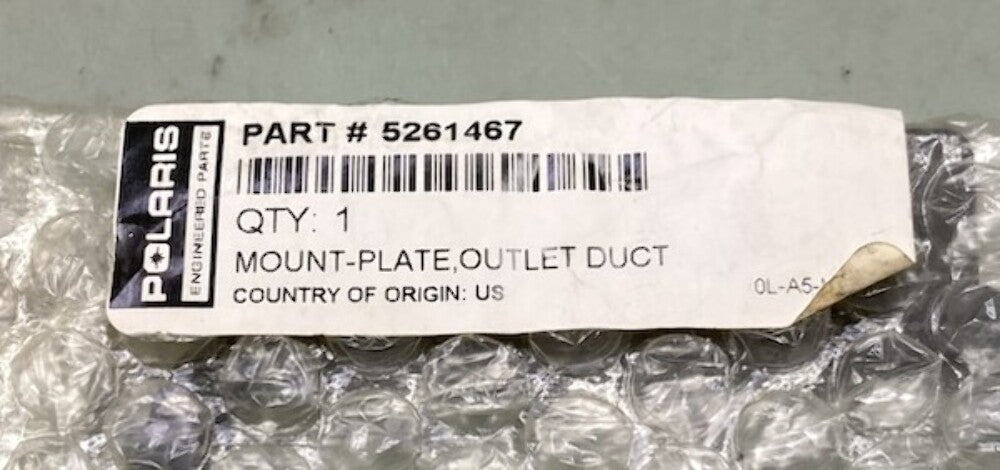 Polaris 5261467 Mount-Plate, Outlet, Duct New Genuine