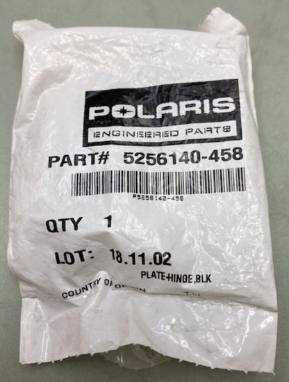 Polaris 5256140-458 Plate-Hinge, Blk New Genuine
