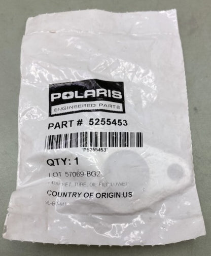 Polaris 5255453 Bracket, Tube, Oil, Fill, Lower New Genuine