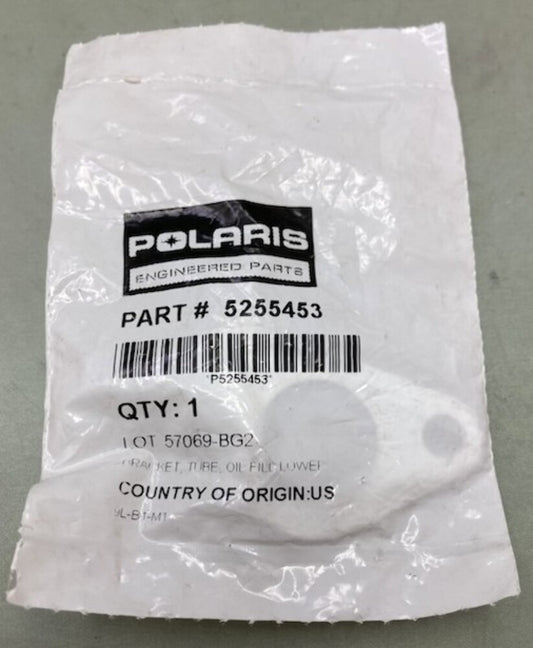 Polaris 5255453 Bracket, Tube, Oil, Fill, Lower New Genuine